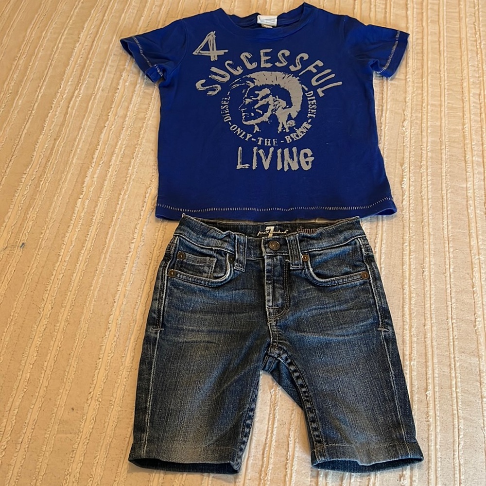 Diesel and 7 jeans bundle size 2T
